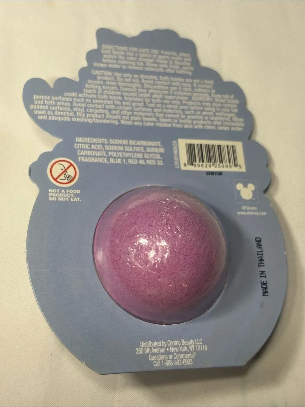 3 New Disney Lavender-Pink Stitch Grape Body Scrub & Bath Bomb Set
